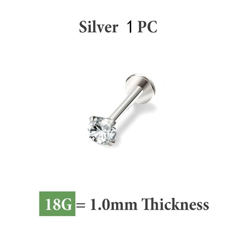 

1 шт. 20G-16G нержавеющая сталь Монро губа гвоздик кольцо, козелок ушной раковины хрящ серьга пирсинг губ лабрет пирсинг ювелирные изделия 6mm-3.0mm