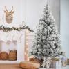Artificial Christmas Tree with Dense Branches Realistic Spruce Xmas Pine Tree with Metal Stand for Holiday Home Office Decor
