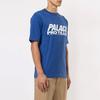 Palace Logo Print Round Neck Short Sleeve T-Shirt Men Tops Blue P16TS110