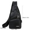 USB Charging Men Chest Bag Multifunctional Single Shoulder Bag  Travel Use