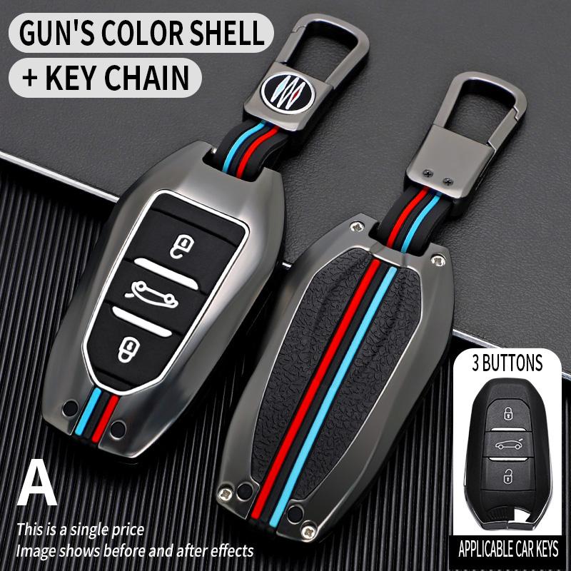 Car Flip Key Case Cover Shell For Peugeot 208 3008 308 508 408 2008 307 4008 For Citroen C4 C3 C6 CACTUS C8 Accessories
