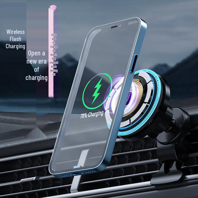 MagSafe Car Mount: Fast Wireless Charger for Apple Phones