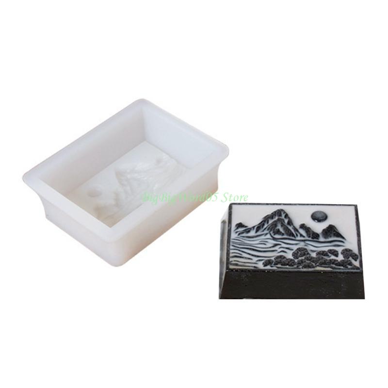 

24TE Landscape Painting Silicone Molds Chocolate Molds Mousses Cake Baking Tool China Mainland