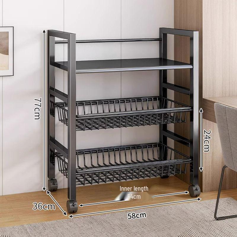 Multi-Layer Kitchen Microwave and Vegetable Storage Rack