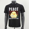 Unisex T Shirt Peace Was Never An Option Duck with Knife Duck with Knife TShirt 100 Cotton Daily Four Seasons Classical Clothing