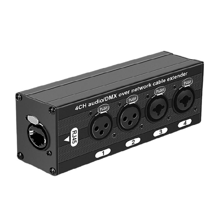 Reliable 4 Channel XLR Extender Using Shielding Networking Cable For Stable Performances