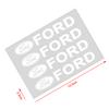 4 ks Samolepka 3D kliky dveří auta Samolepky na pneumatiky a zpětná zrcátka pro Ford Focus Mk2 Mk3 Fiesta Ranger Mondeo S-MAX Kuga Mustang