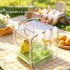 Lightweight Portable Bird Travel Cage Transparent Easy Clean Parrot Carrier for Parakeet Vet Transportation