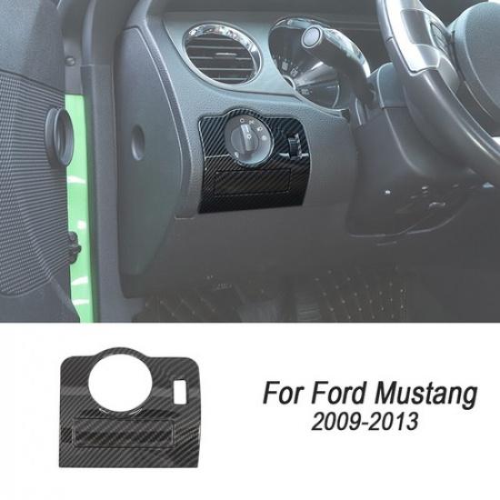 Carbon Fiber Interior Exterior Trim Full Decor Covers For Ford Mustang 2010-2014