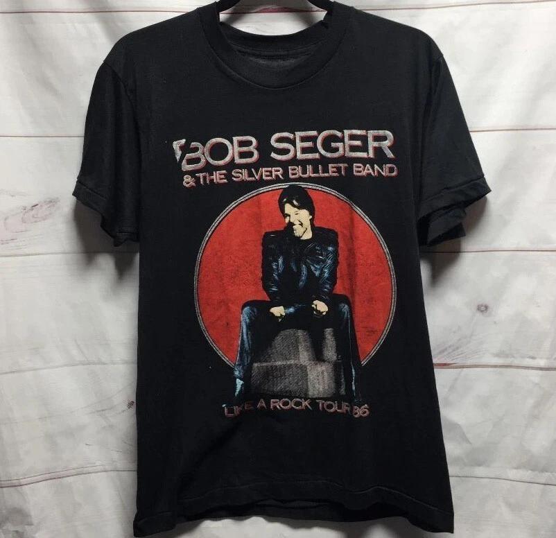 BOB SEGER AND THE SILVER BULLET LIKE A ROCK TOUR Shirt Unisex S-5XL E12 S