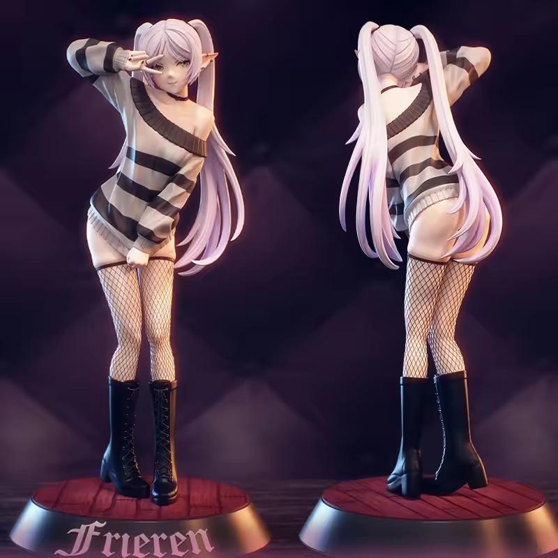 21Cm Frieren Bunny Girl Anime Figure Frieren Beyond Journey'S End Fernhimmel Stark Action Figure Sexy Model Doll Decor Toy Gift