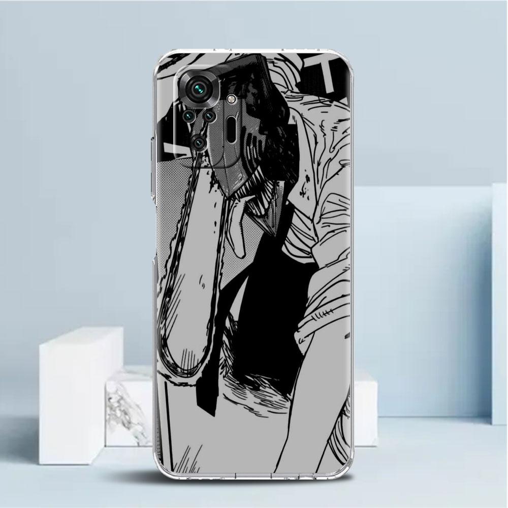 

Крутой чехол «Человек с бензопилой» для Xiaomi Redmi Note 11 Pro 10 9 9S 8 8T 7 9A 9C 9T 10 10C K40, прозрачный мягкий чехол из ТПУ Redmi Note 10S
