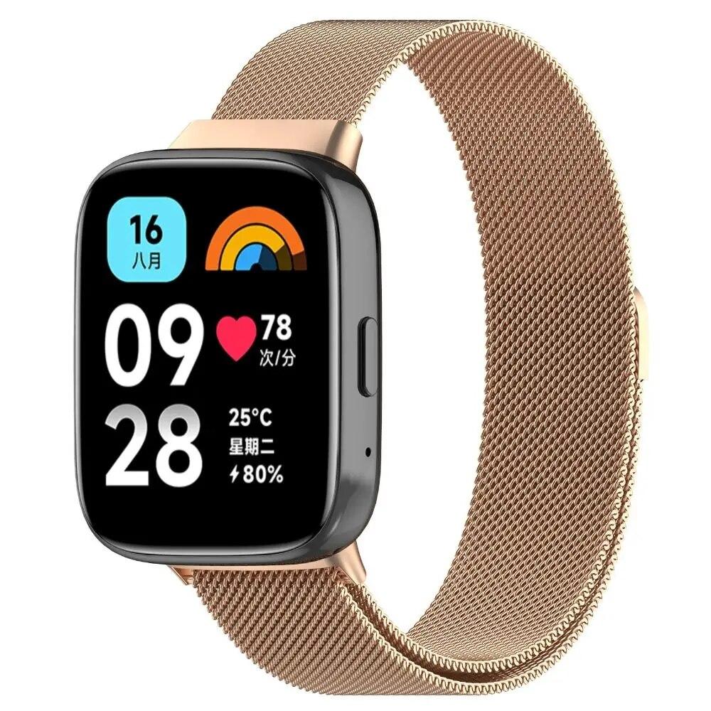 Milanese Strap for Redmi Watch 3 Active Bracelet Strap Belt Replacement Metal Wrist Watch Metal Watchband for Redmi Watch 3 Lite Accessories