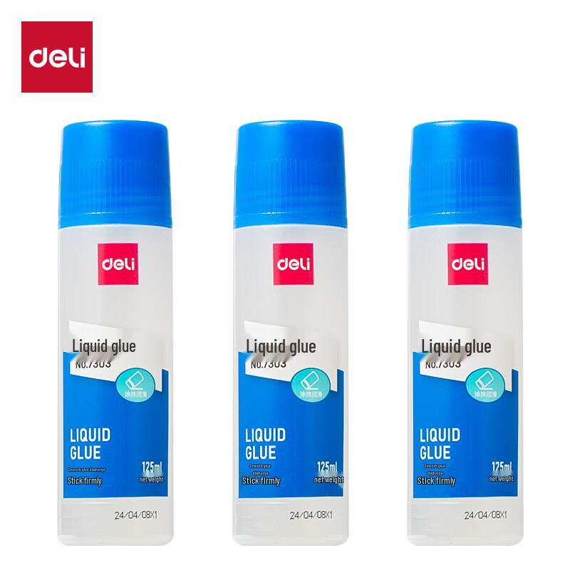Deli 7303 High-Viscosity Liquid Glue, 12-Pack