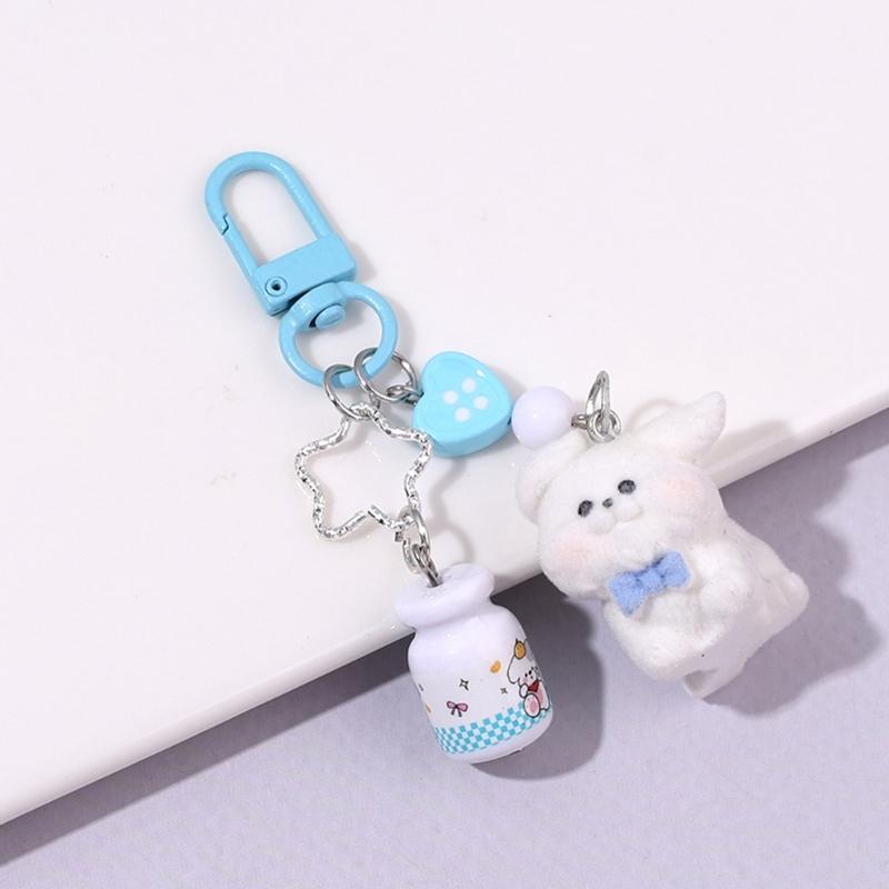 Dog Keychain Charms Wallet Bag Purse Keyring Pendant Charms Aesthetic keychains Car Keyring Bag Charms Accessories