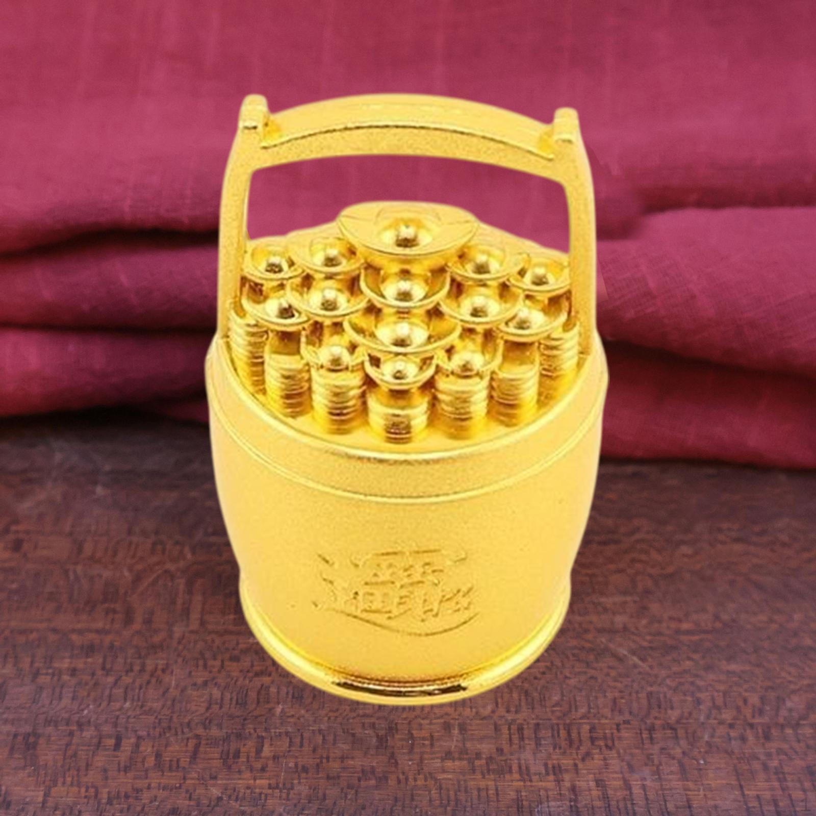 

Статуэтка в виде бочки из слитка, китайская статуэтка фэн-шуй, декоративно-прикладное искусство, подарок на день рождения, настольная 5.0cmx3.0cm