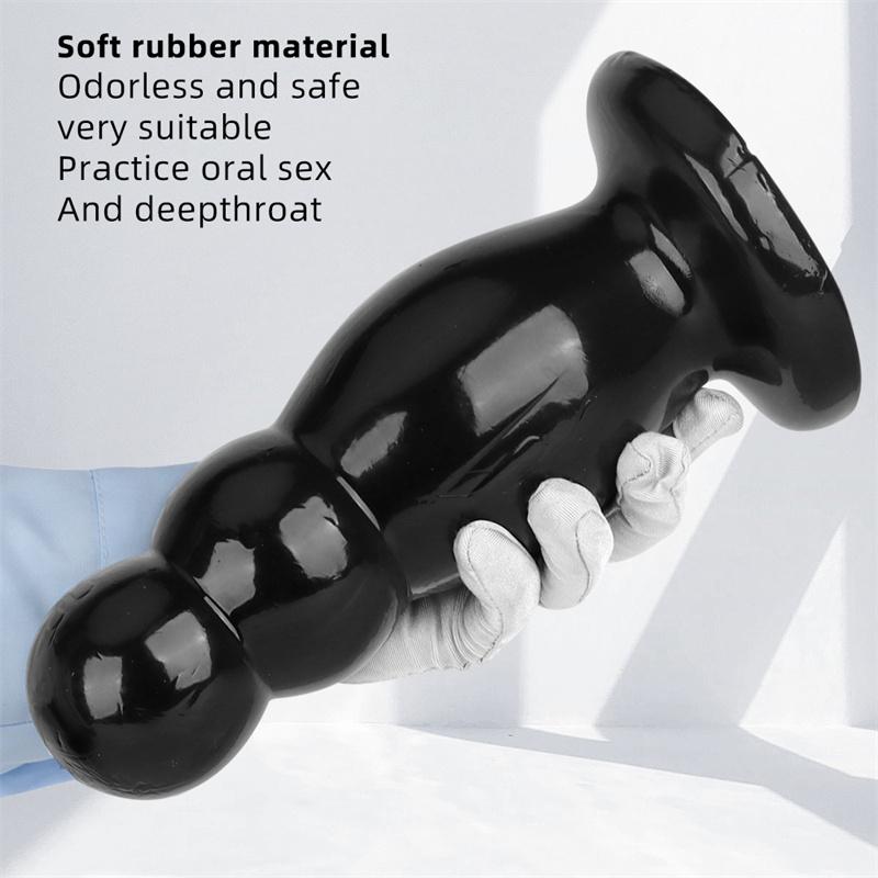 9cm Black Bella Anal Plug Giant Penis Anal Plug Fisting Supplies Extra Large Extra Large Extra Thick Adult Supplies