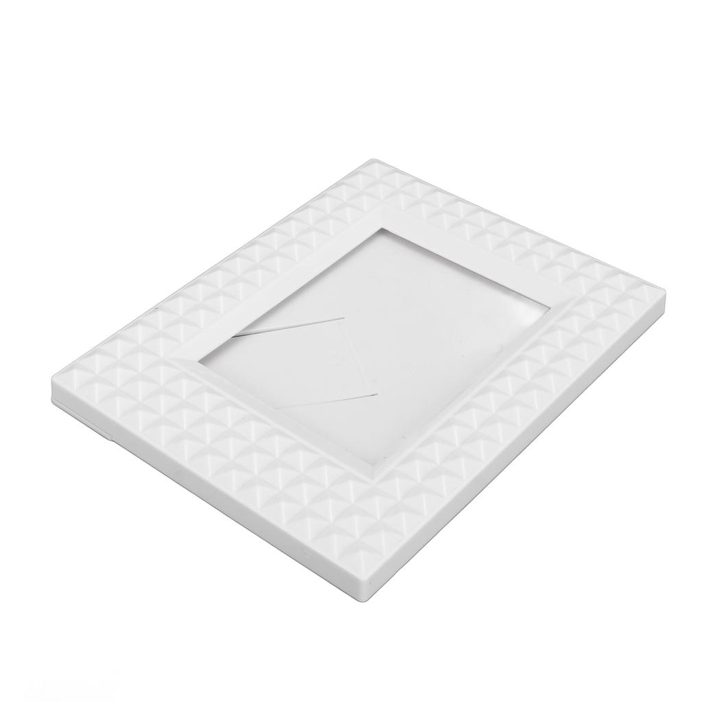 3 Zoll Fotorahmen Dekorativer Stehender Bilderrahmen Mini Karten Foto Halter für Instax Mini 12 11 9 8 7 Fotos Weiß