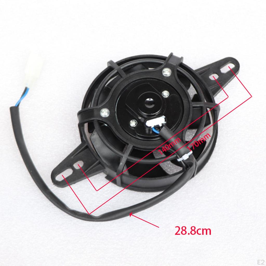 Radiator Cooling Fan Oil Cooler 12V DC 250cc Motorcycles Quad Accessory Off Road Vehicles Motorcycle