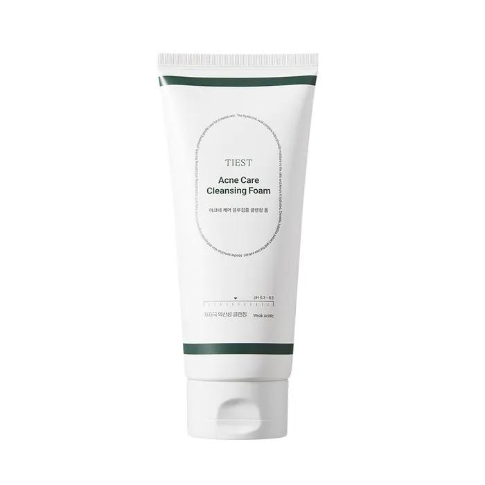 Tiest Acne Care Blue Complex Cleansing Foam Mildly Acidic, Hypoallergenic Facial Cleanser for Acne 180mL