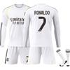 25-26 Real Madrid Home Long-sleeved Football Jersey for Kids and Adults RONALDO #7
