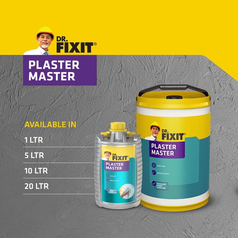 DR. Fixit Putz Meister Advanced Flüssige Wasserdichte Verbindung für Innen Außen Deckenputz 1 Liter