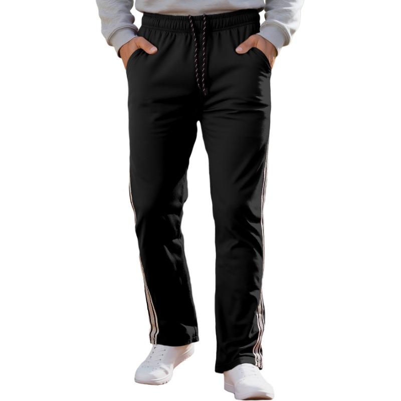 25 Men's Trendy Sports Loose Sweatpants with Pocket Zippers, Trendy Factory Jogging Casual Pants