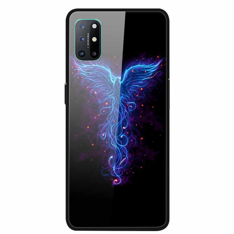 For OnePlus 8T Cases 8 Fashion Tempered Glass Hard Back Covers for Oneplus 8 Phone Cases Soft Bumper Fundas Oneplus8 8 T