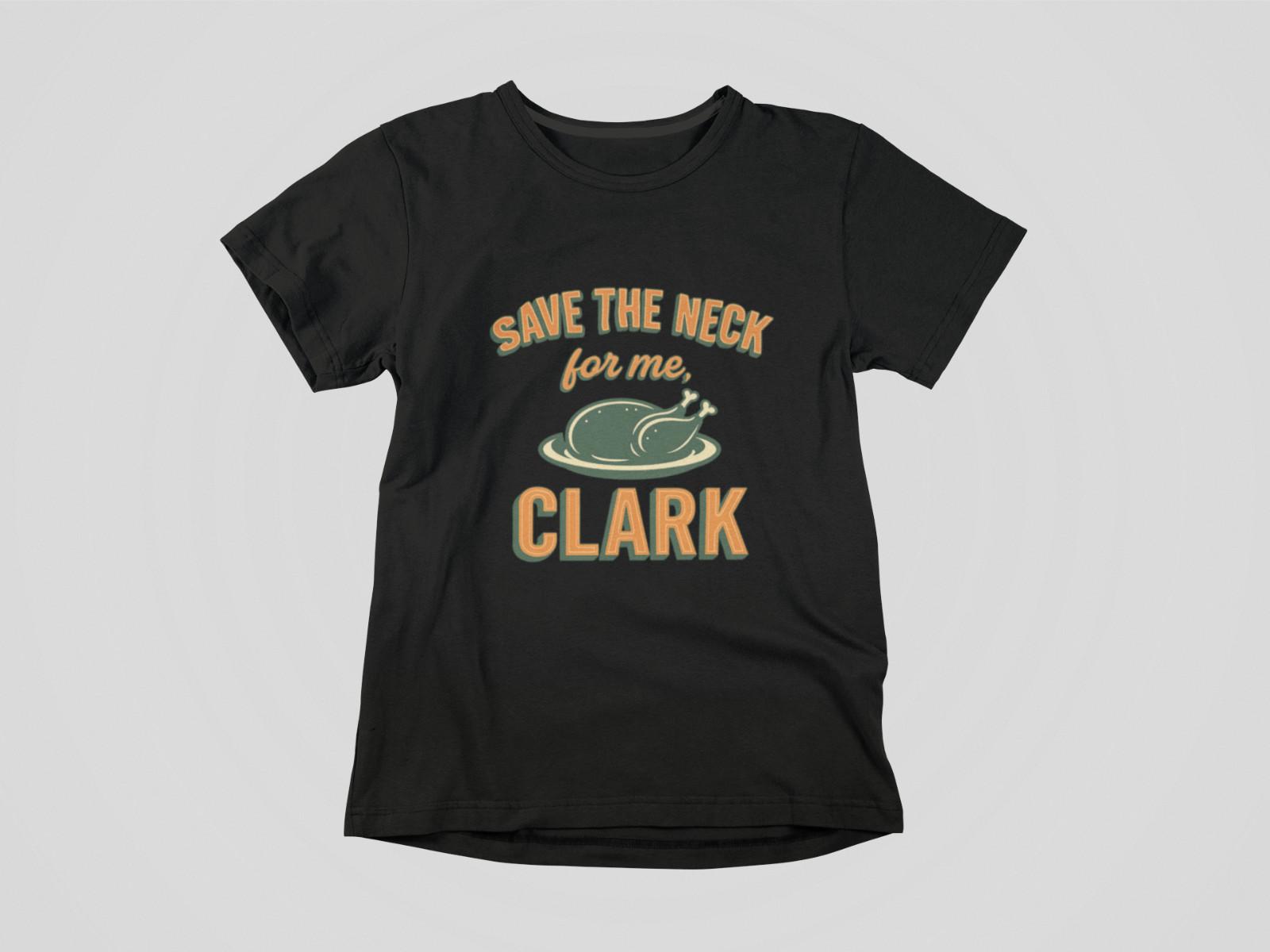 Save The Neck For Me Clark Shirt Retro 3D Vintage Turkey Graphic Funny Holiday XXXL
