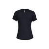 Under Armour Qualifier HexDelta Short Sleeve T-Shirt Women Tops Black 1326504-001