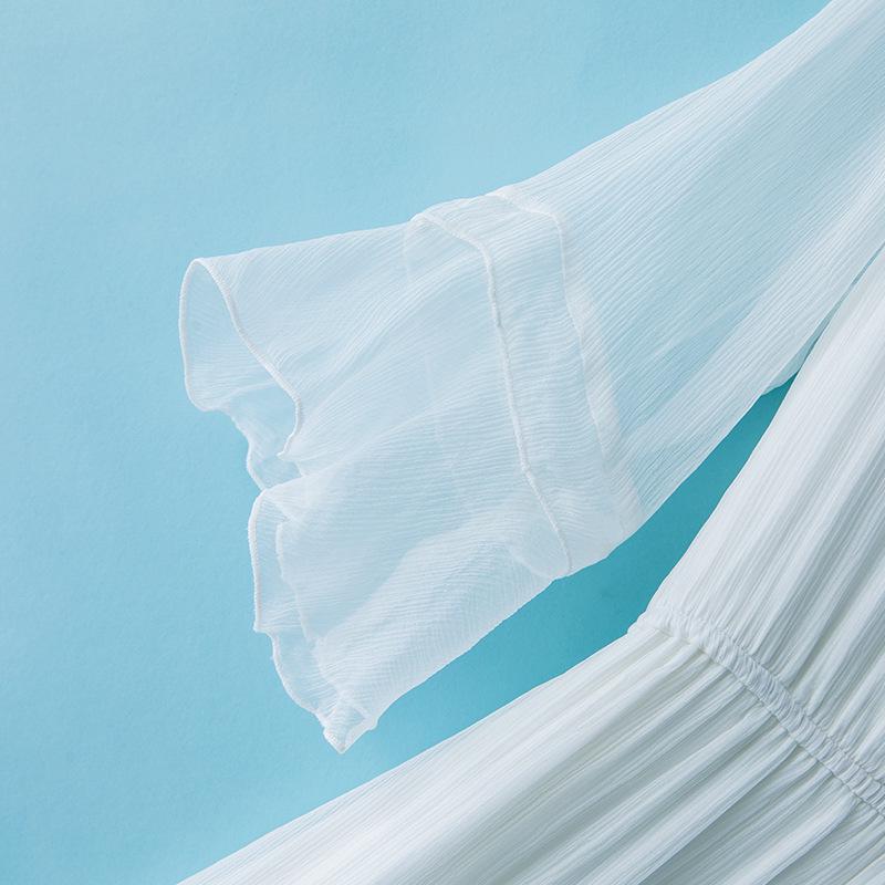 Women's Medium-Length Mulberry Silk Dress, 2022 Spring Collection