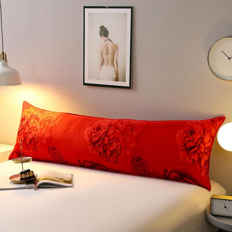 Warm Soft Comfortable Flannel Pillowcase Thicken Coral Fleece Queen King Twin Size Bed Pillow Case 48x180cm