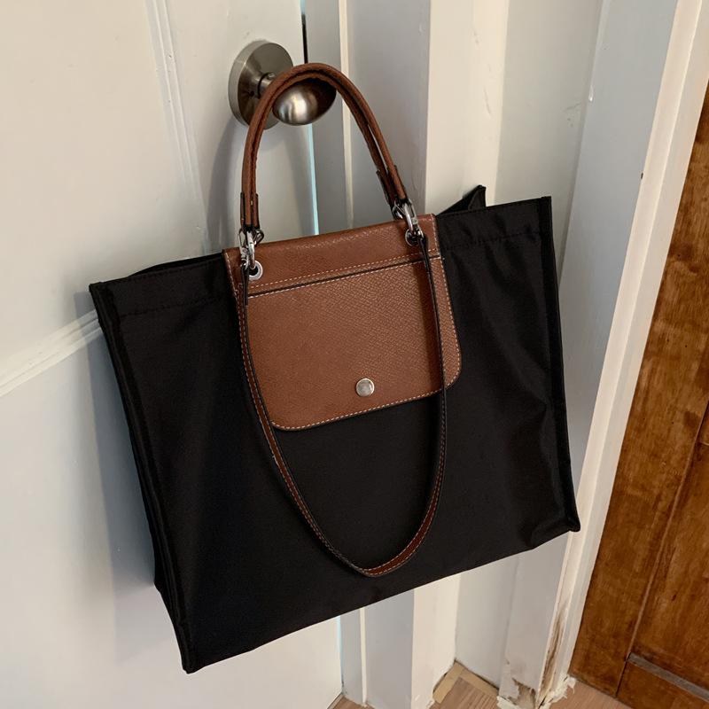 New Large-capacity Oxford Cloth Bag Women's Casual Simple and Trendy Shoulder Bag Portable Tote Bag Trendy