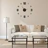 Creative minimalist glowing clock no-drill frameless silent hanging clock living room bedroom wall sticker decoration clock