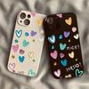 Graffiti Love Silicone Phone Case for IPhone 14 15 16 Plus for IPhone 13 14 15 12 11 16 Pro Max 12 Mini XS Max TPU Protect Cover