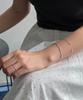 Baradu 925 Slim Ball Bangle Bracelet