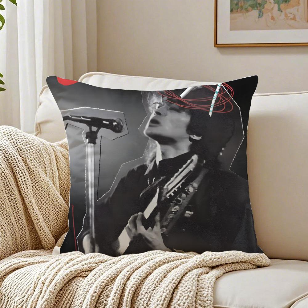 musician revolutionary VViktor TTsoi Cushion Cover Pillowcase Antidustmite living Room Sofa Decor Cushion Room