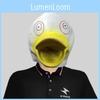 Adorable Large Beaked Yellow Duck Head Mask For Fun Halloween Party Decorations