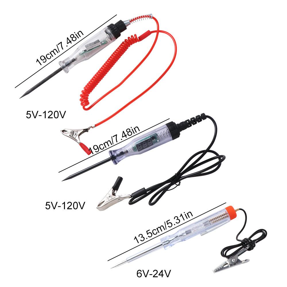 6V 12V 24V Voltage Circuit Tester Auto Diagnostic Light Bulb Electric Measuring Pen DC Car Scanner
