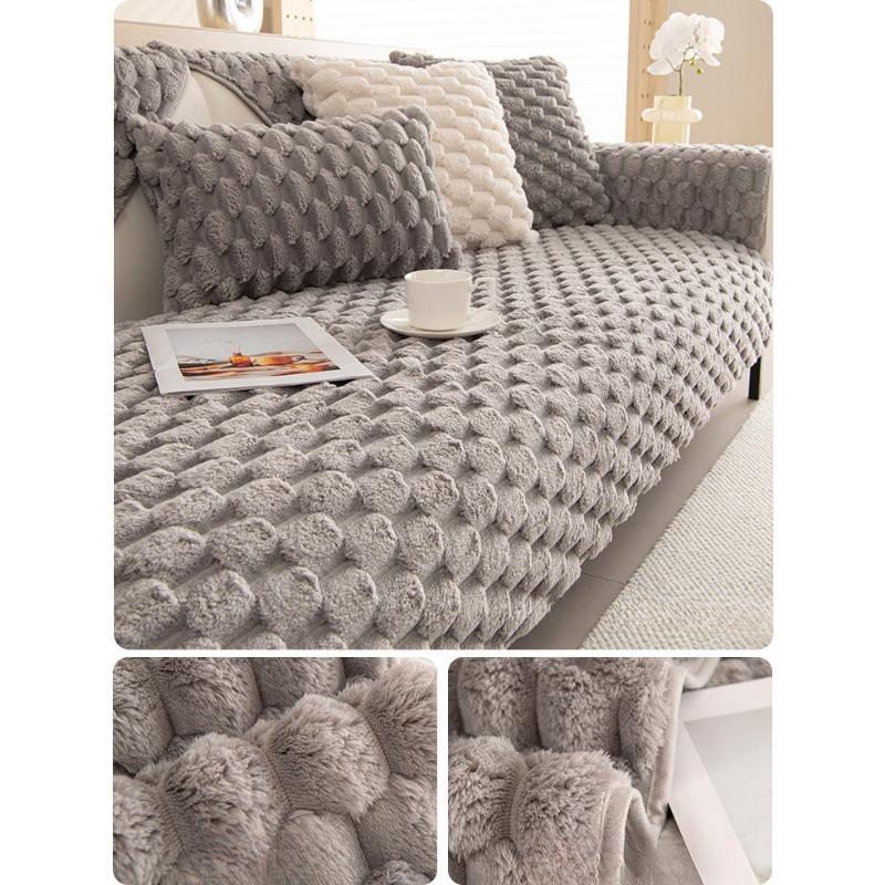 

Зимняя утолщенная термоплюшевая подушка для дивана, скандинавские простые нескользящие подушки для сиденья, зимняя ткань 50*70cm