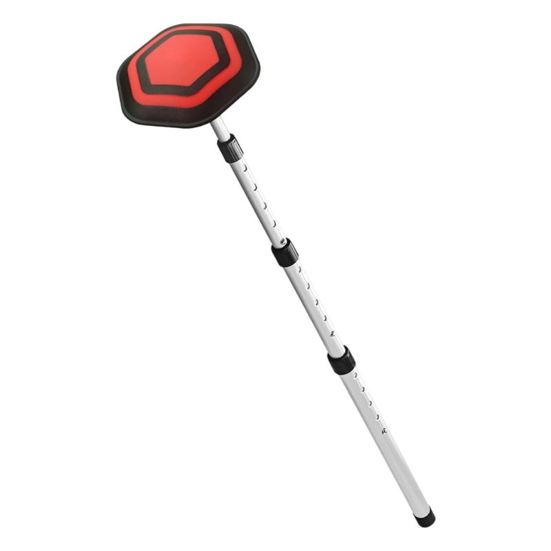 Портативный складной держатель для сумки для гольфа, противоскользящее основание, быстрая сборка, 4-секционная телескопическая алюминиевая рама, поддержка сумки для гольфа красный