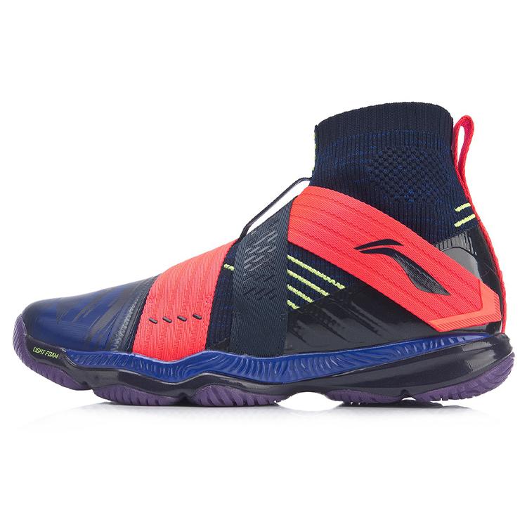 Li Ning Ranger Cushioning Slip Resistant Abrasion Resistant High Top Badminton Shoes Men's AYAP015-4