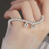 Silver-Plated Lotus Pod Beaded Bracelet - New Chinese Style Light Luxury Gift for Women, Girlfriend, Qixi Birthday, or Special Occasion.