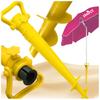 Holder Anchor Stand Screwed Into a Garden Beach Umbrella Strong Auger