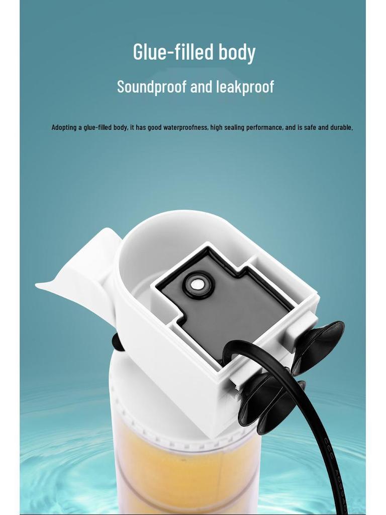 3-in-1 Aquarium Filter & Feces Separator with Built-in Circulating Water Pump