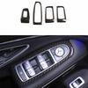 For Benz S-Class 2014- ABS Carbon Fiber Window Lift Panel Switch Cover Trim