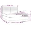 VidaXL Sommier à Lattes de Lit avec Matelas et LED, Lit Rembourré, Lit Double, Lit Adulte de Chambre à Coucher Intérieur, 3138974