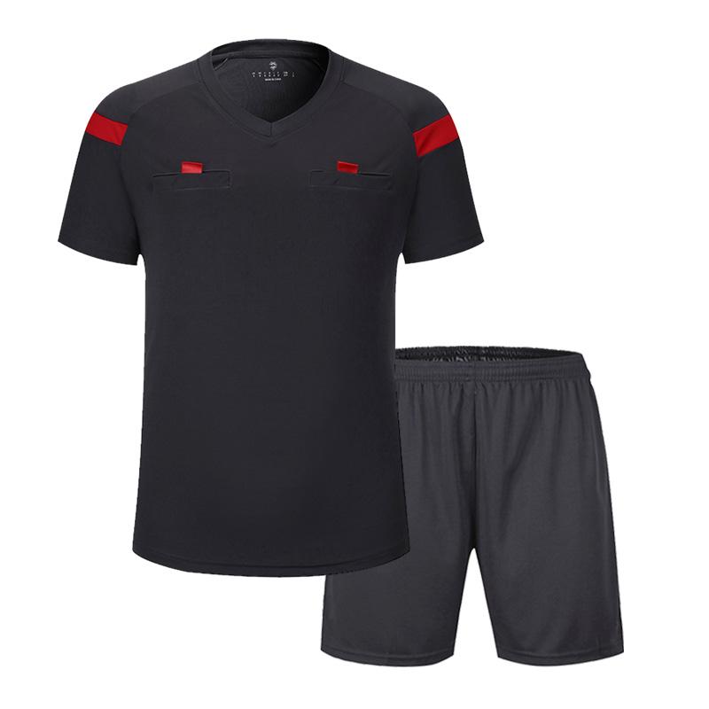 2024 Factory Price Cheap Soccer Referee Shirt Training Shirt Soccer Referee Uniform Set