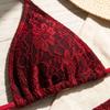 Cover Skirt Sexy Brazilian Bikini Set Mesh Swimsuits Beach Lace Bikinis  Pool
