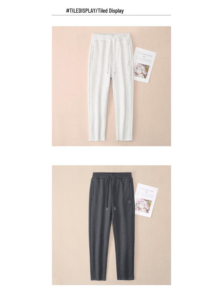 GAGN Women's Plus Size High Waist Winter Fleece Sweatpants with Zipper Pockets.